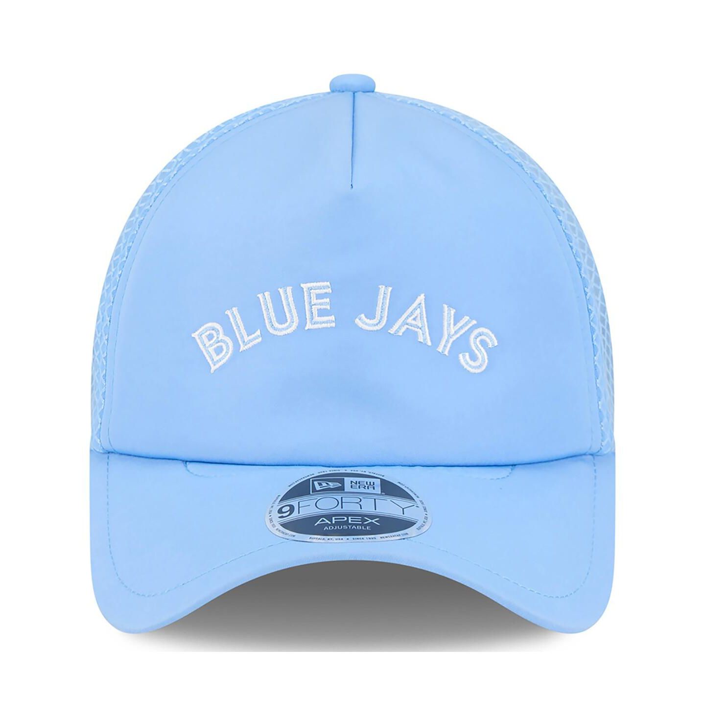 Мужская кепка New Era Light Blue Toronto Blue Jays 2026 Batting Practice Alternate Apex 9FORTY Adjustable Hat — фото 3