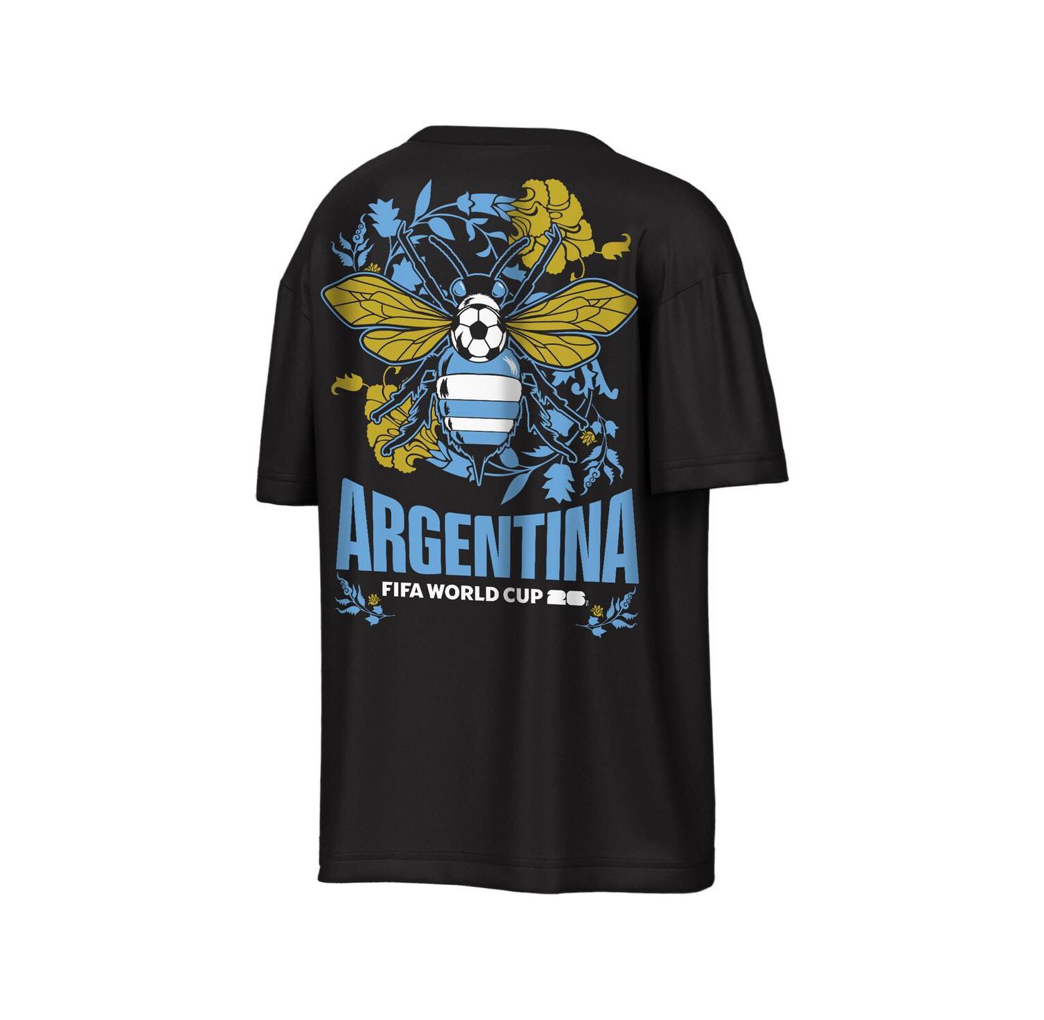 Men's Black FIFA World Cup 2026 Rally Oversized 2-Hit T-Shirt