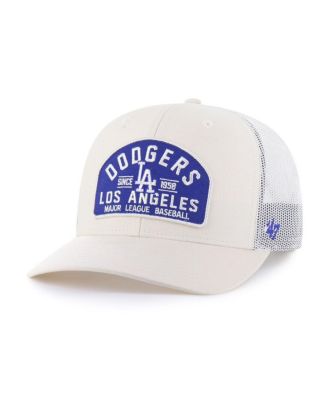 Men's Cream Los Angeles Dodgers Leland Adjustable Trucker Hat