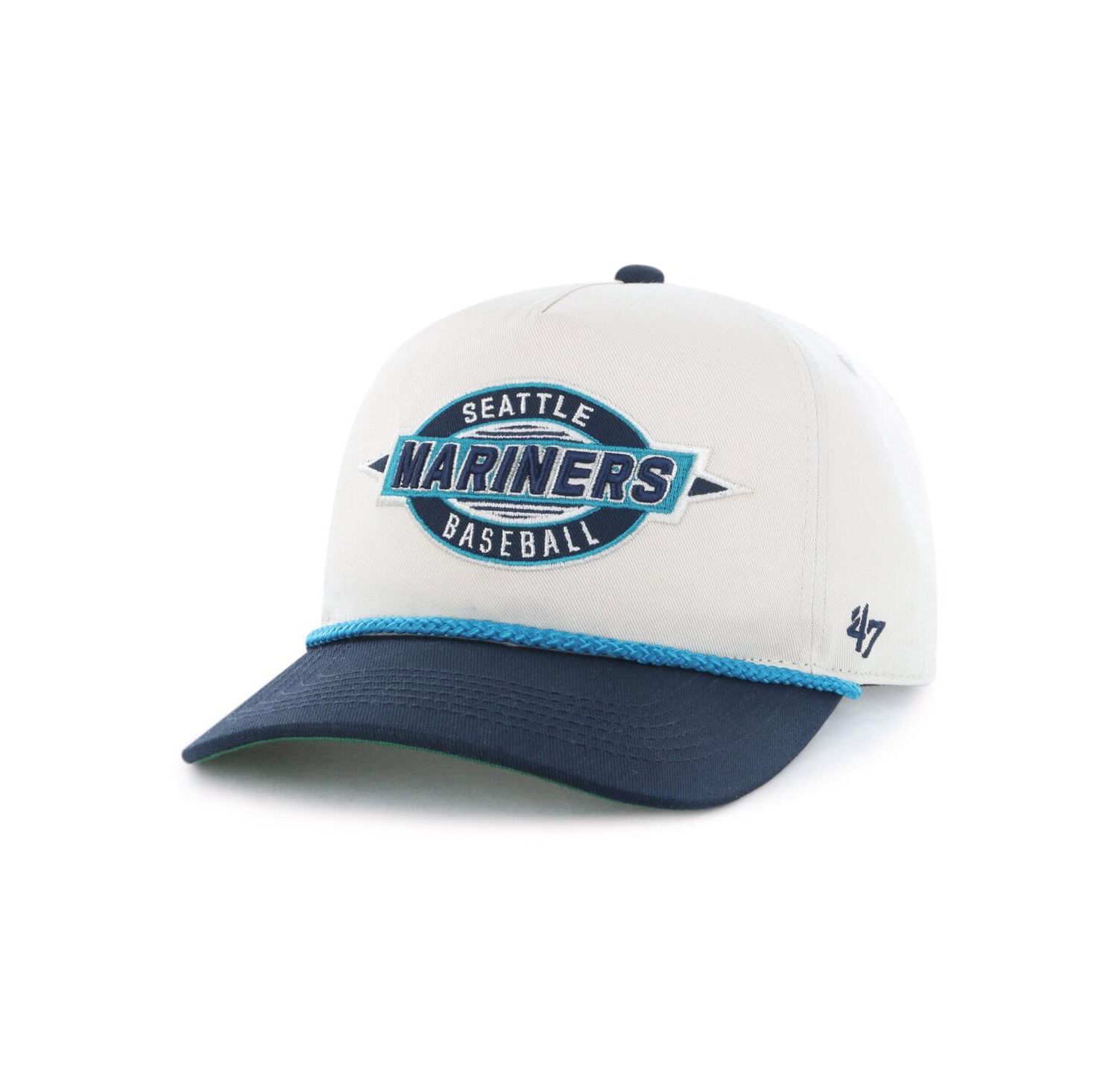 Men's Natural/Navy Seattle Mariners Frame Out Hitch Adjustable Hat