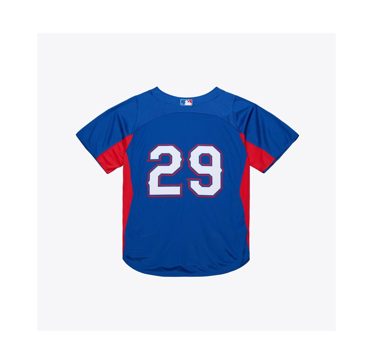 Men's Adrian Beltre Royal Texas Rangers Cooperstown Mesh Batting Practice Button-Up Jersey