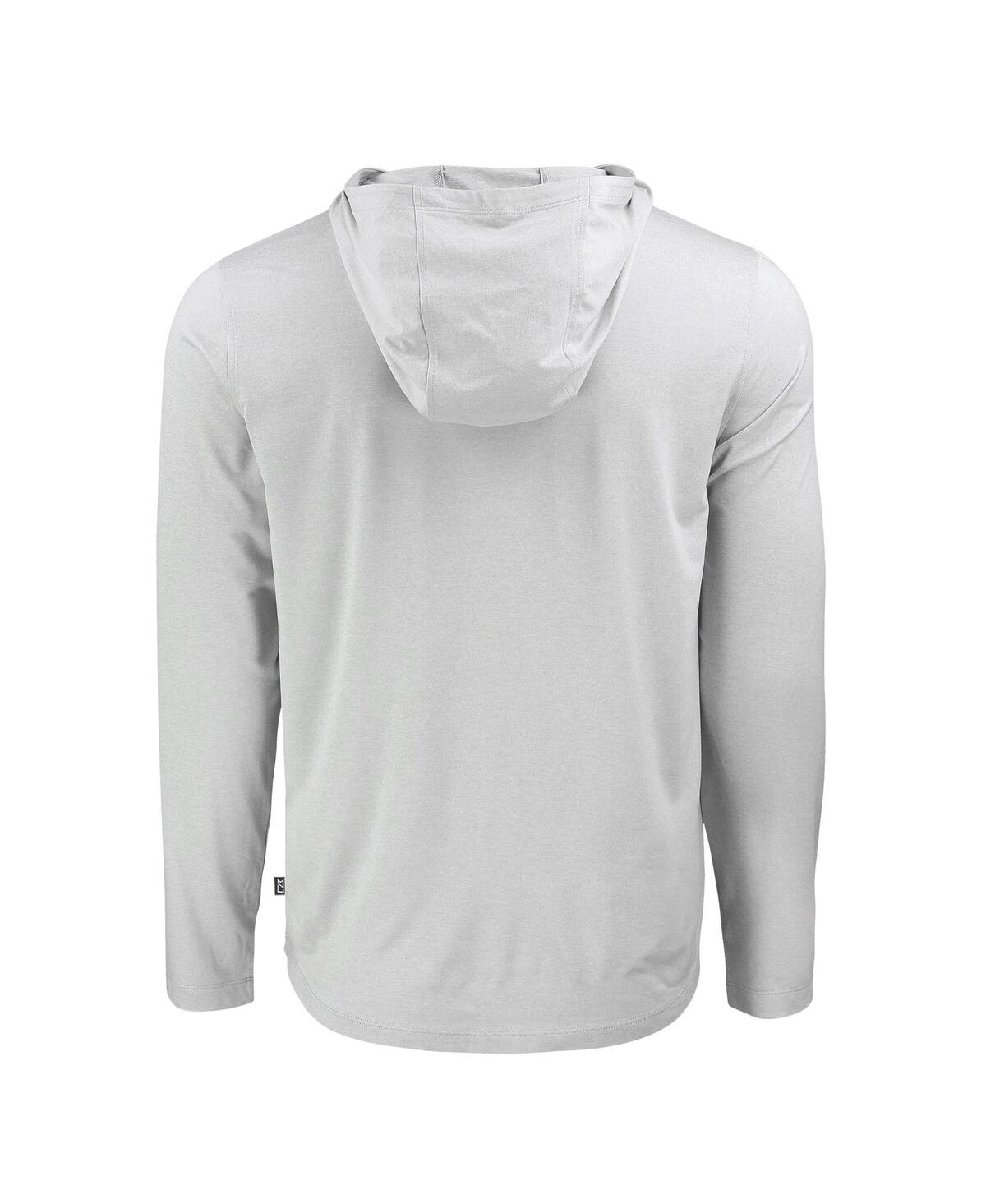 Cutter & Buck Men's Gray Iowa State Cyclones Coastline Epic Comfort Eco Long Sleeve Hoodie T-Shirt