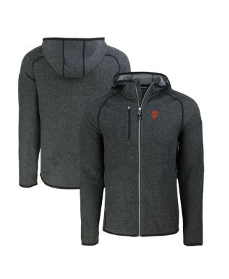 Men's Heather Charcoal San Francisco Giants Mainsail Full-Zip Hooded Jacket