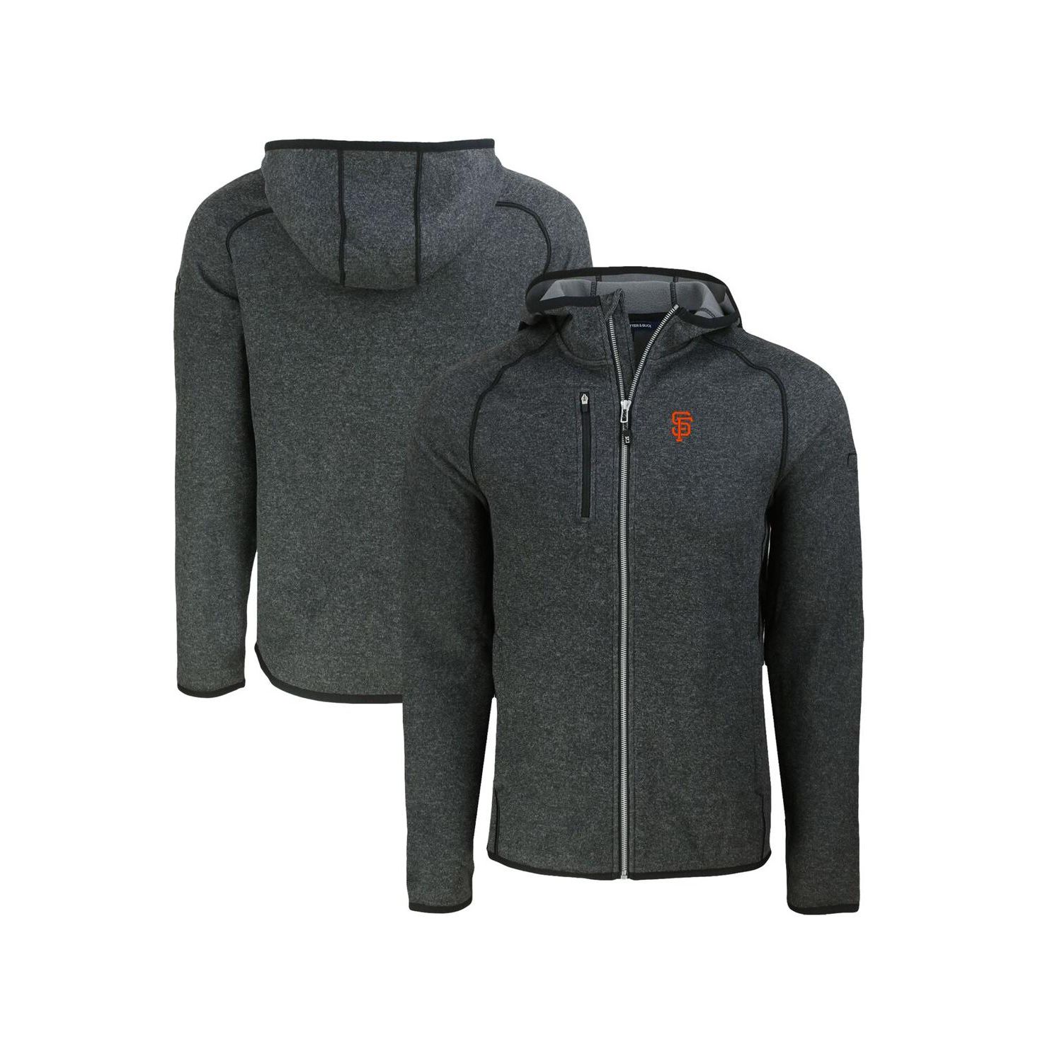 Men's Heather Charcoal San Francisco Giants Mainsail Full-Zip Hooded Jacket