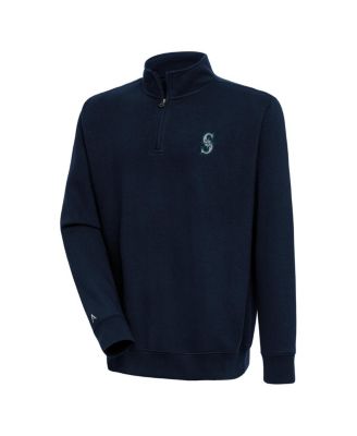 Men's Navy Seattle Mariners Victory Quarter-Zip Pullover