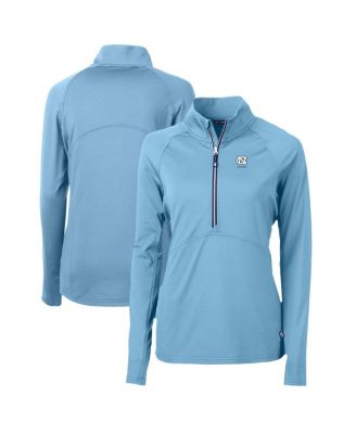 Women's Carolina Blue North Carolina Tar Heels Alumni Adapt Eco Knit Stretch Half-Zip Pullover Top