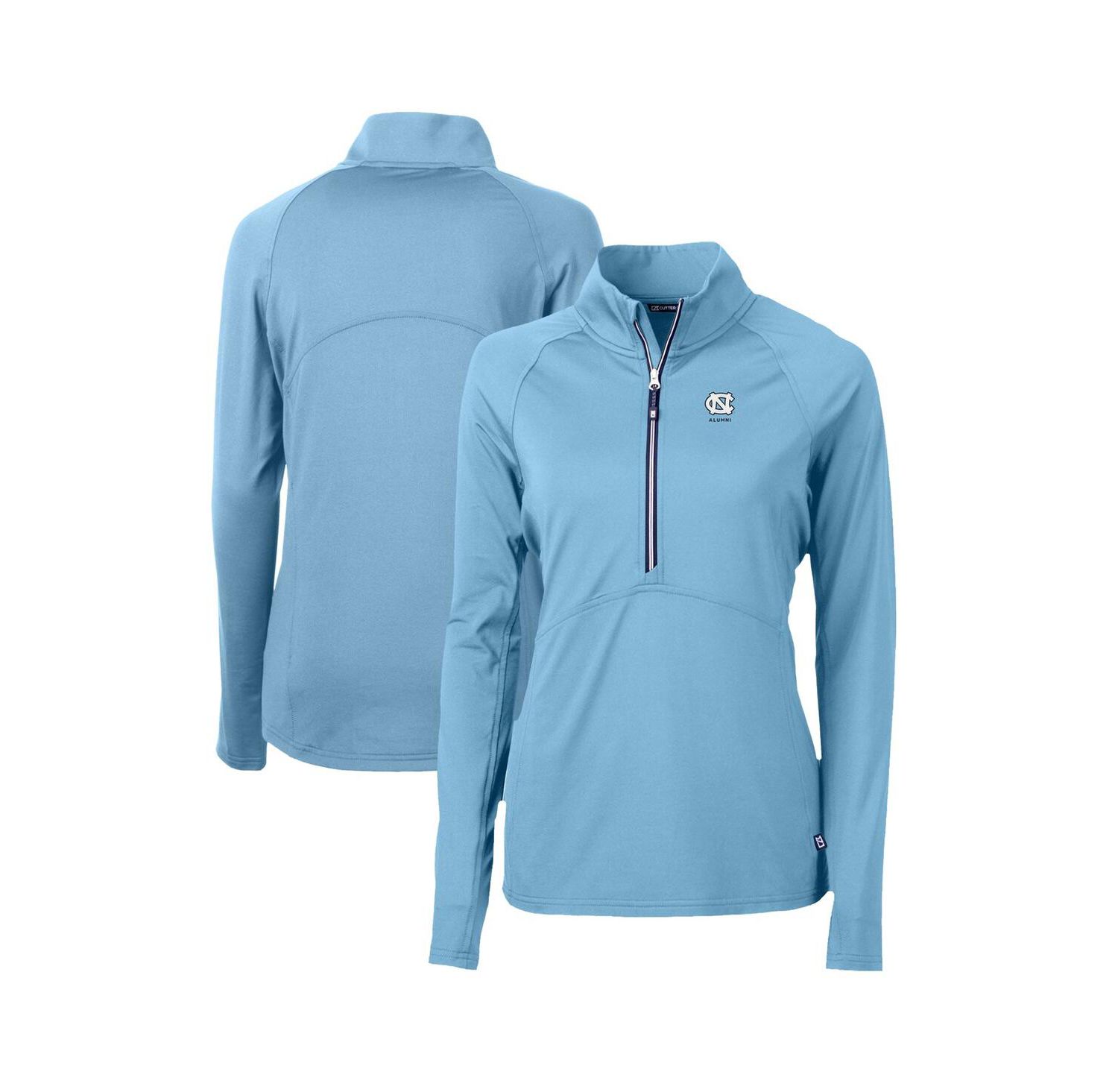 Women's Carolina Blue North Carolina Tar Heels Alumni Adapt Eco Knit Stretch Half-Zip Pullover Top