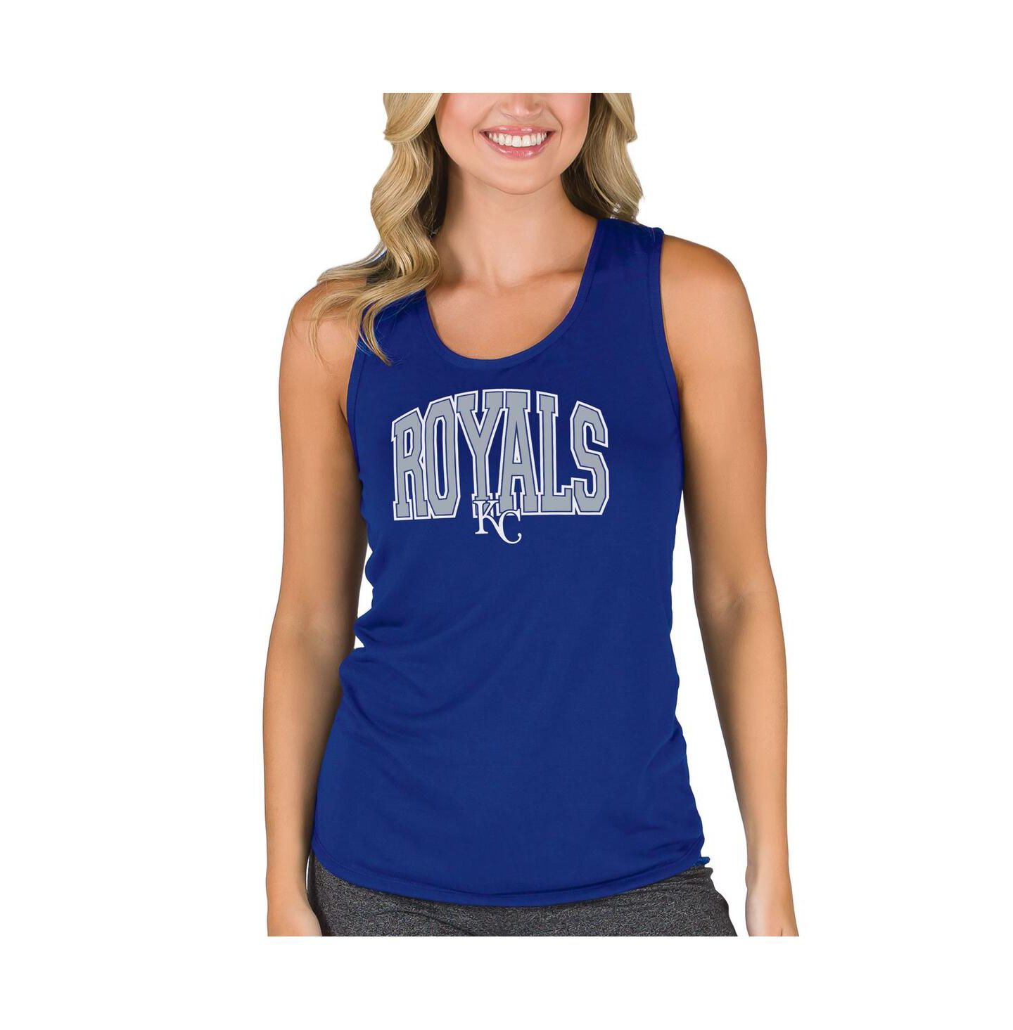 Женский топ Concepts Sport Royal Kansas City Royals Marathon Racerback — фото 1