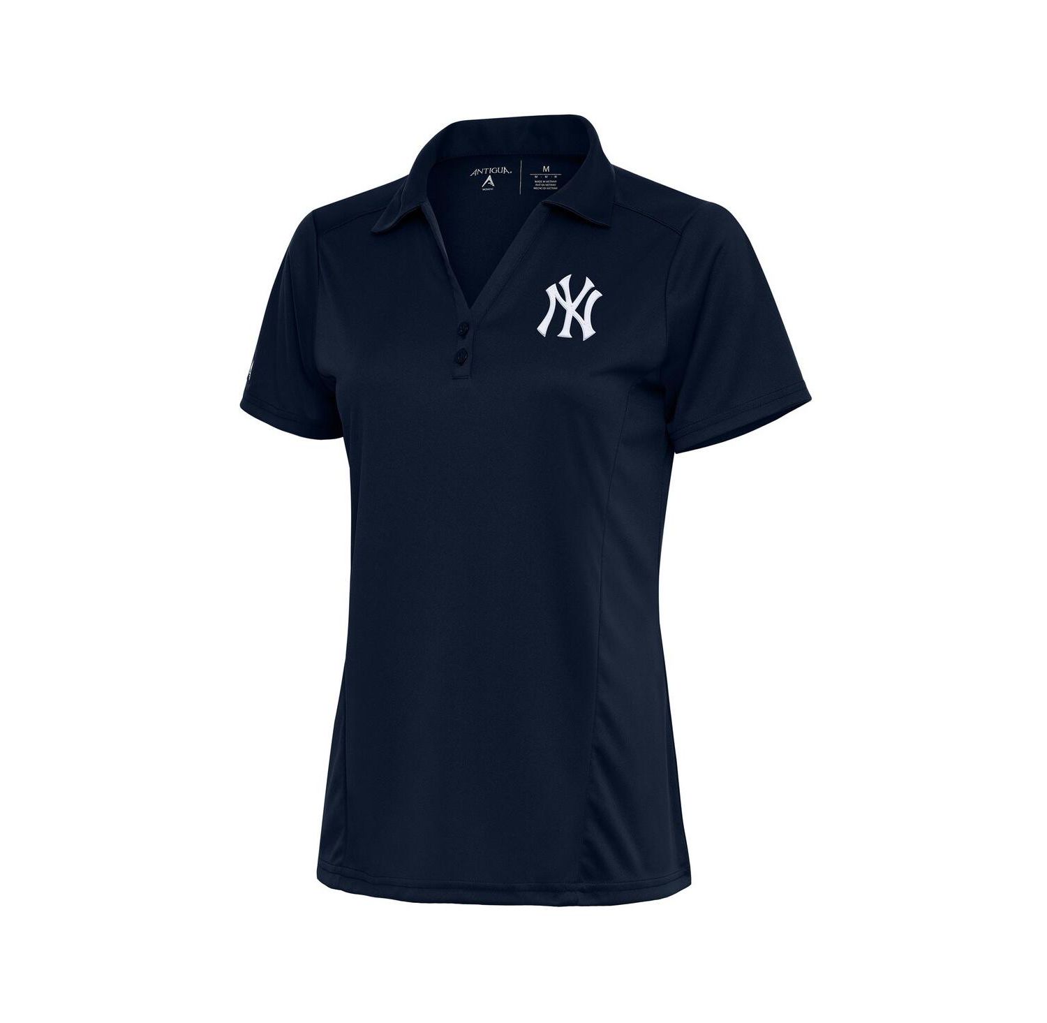 Women's Navy New York Yankees Logo Tribute Polo Shirt