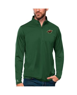 Men's Green Minnesota Wild Tribute Quarter-Zip Pullover