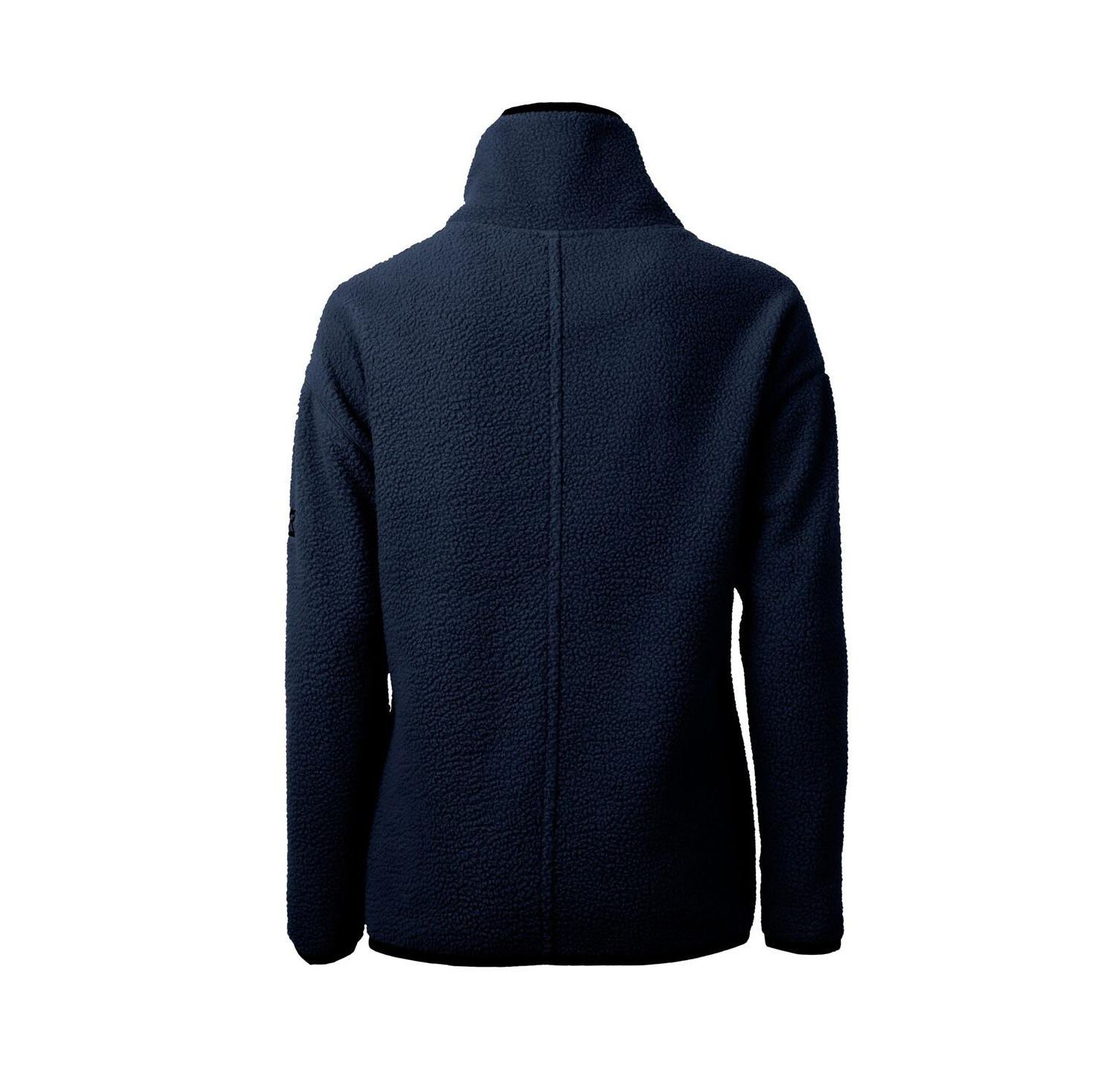 Women's Navy Detroit Tigers Cascade Eco Sherpa Fleece Quarter-Zip Pullover Jacket