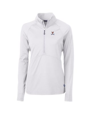 Women's White Virginia Cavaliers Adapt Eco Knit Half-Zip Pullover Jacket