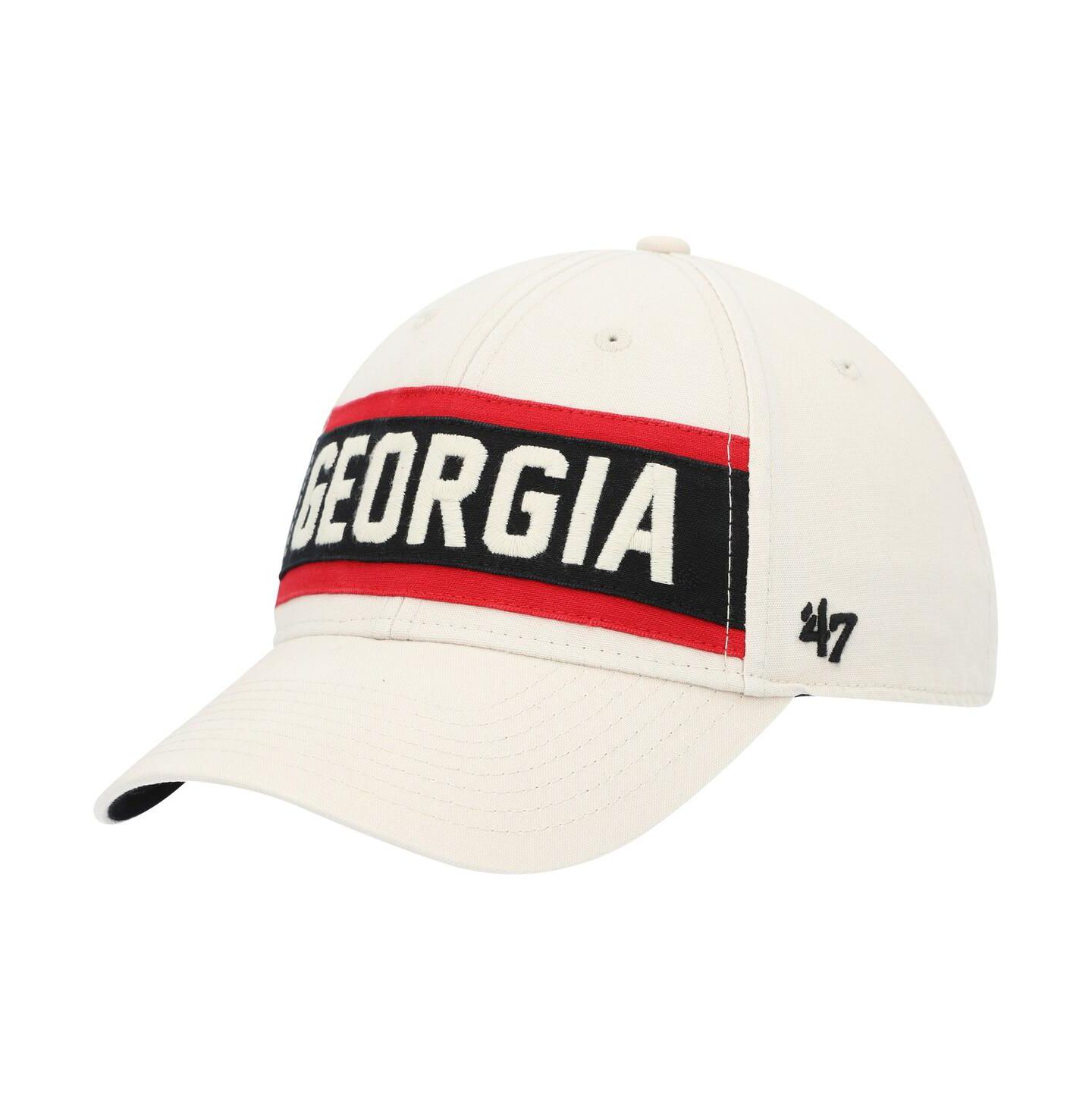 Мужская кепка '47 Brand Cream Georgia Bulldogs Crossroad MVP Adjustable Hat — фото 3