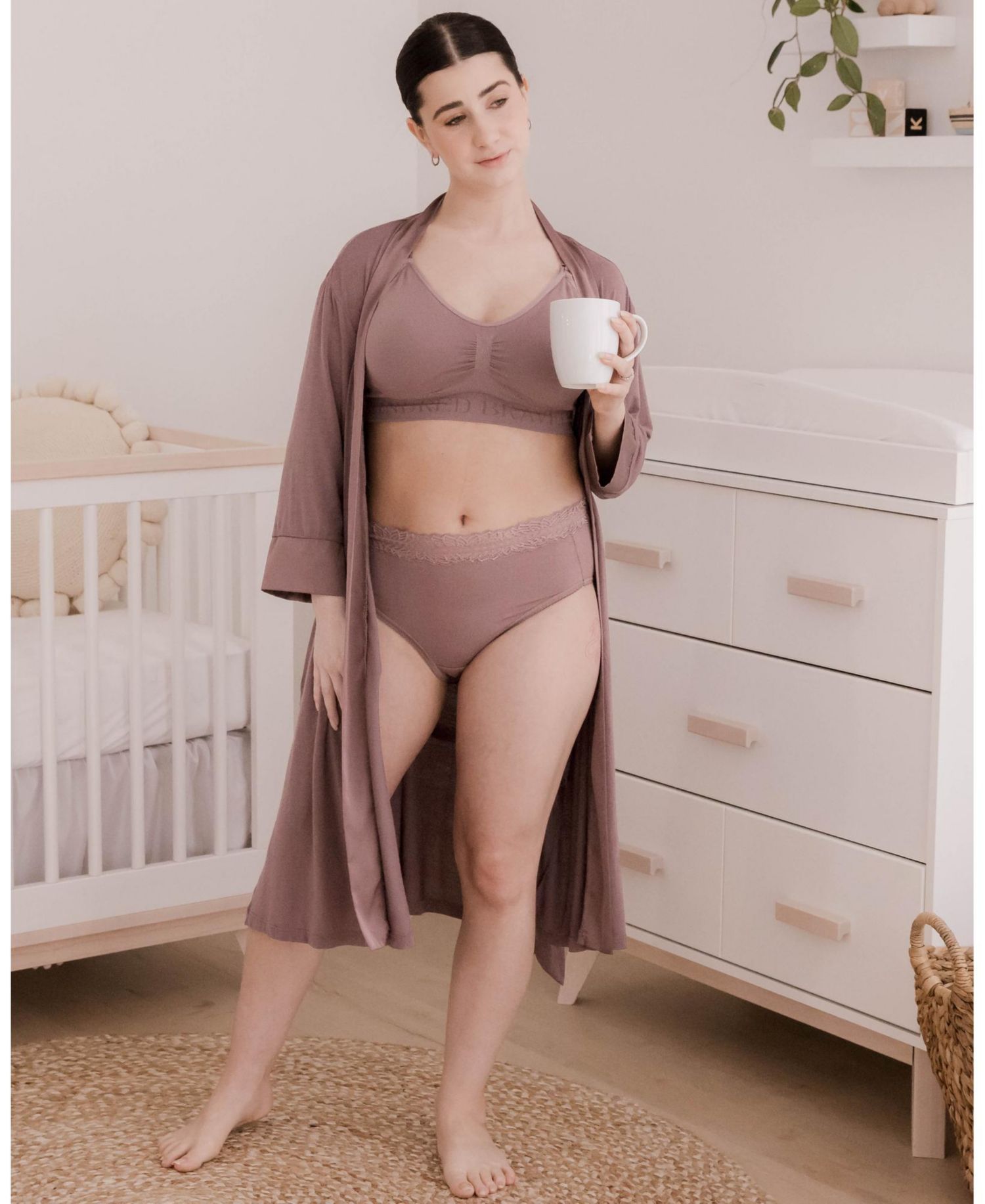 Maternity High-Waisted Postpartum Recovery Panties (5 Pack)