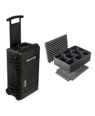 1510 Carry On Case with Divider Set and Wheels,  Trekpak custom insert