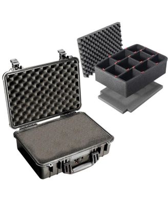 1500 Watertight Hard Case with Foam Insert, Bundle with TrekPak Foam Insert Set