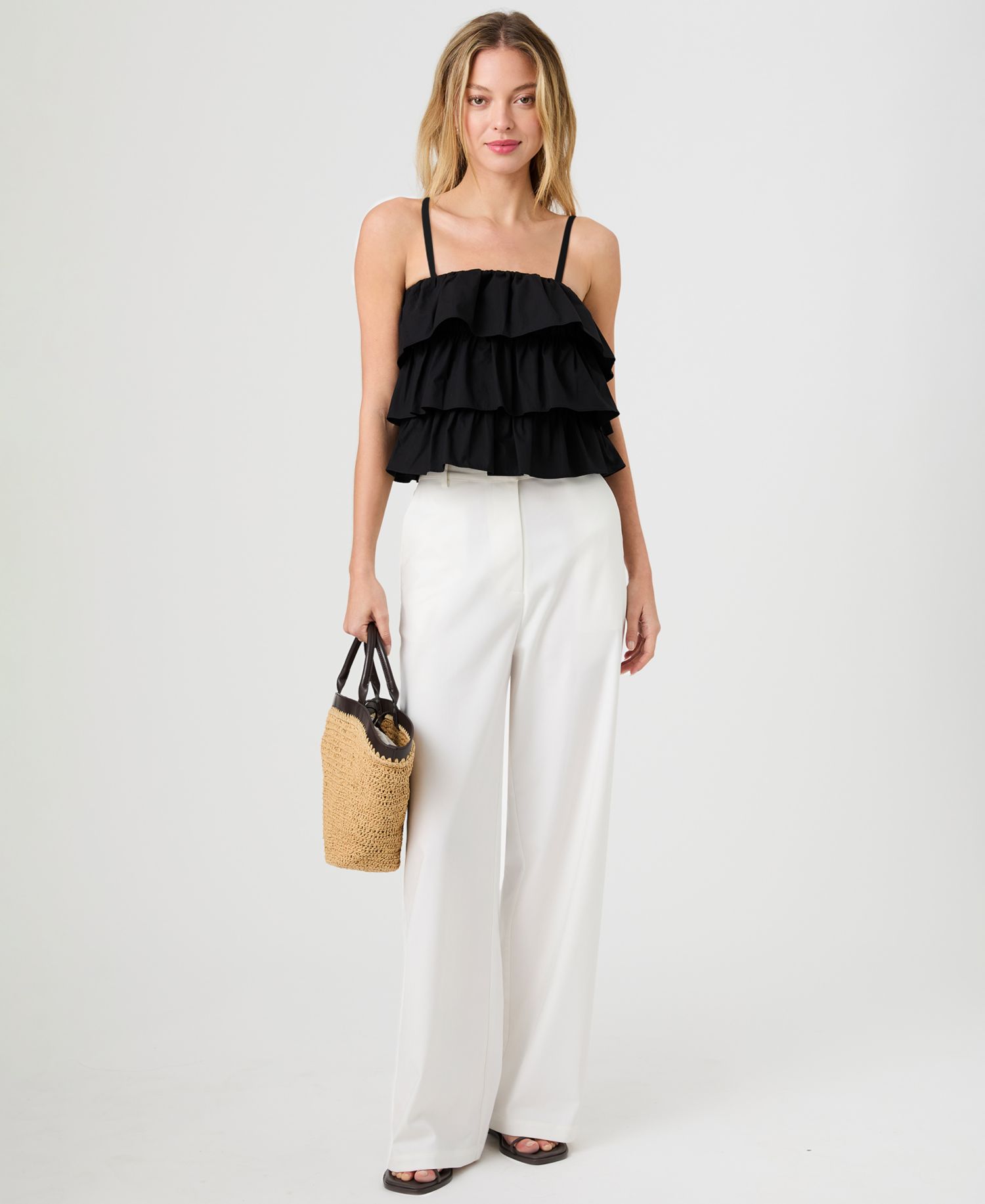 Women's Aimee Ruffle Detail Cotton Top