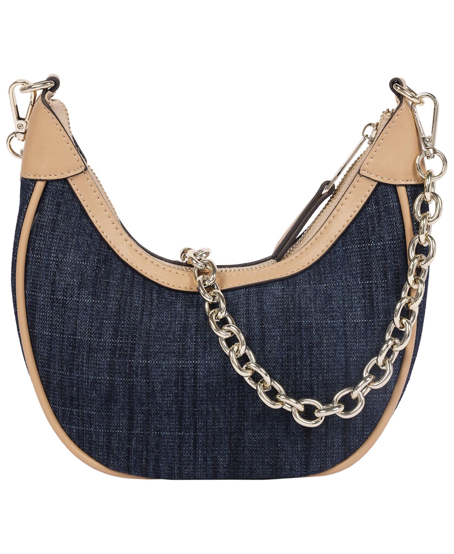 Multi-Strap Denim Shoulder Bag