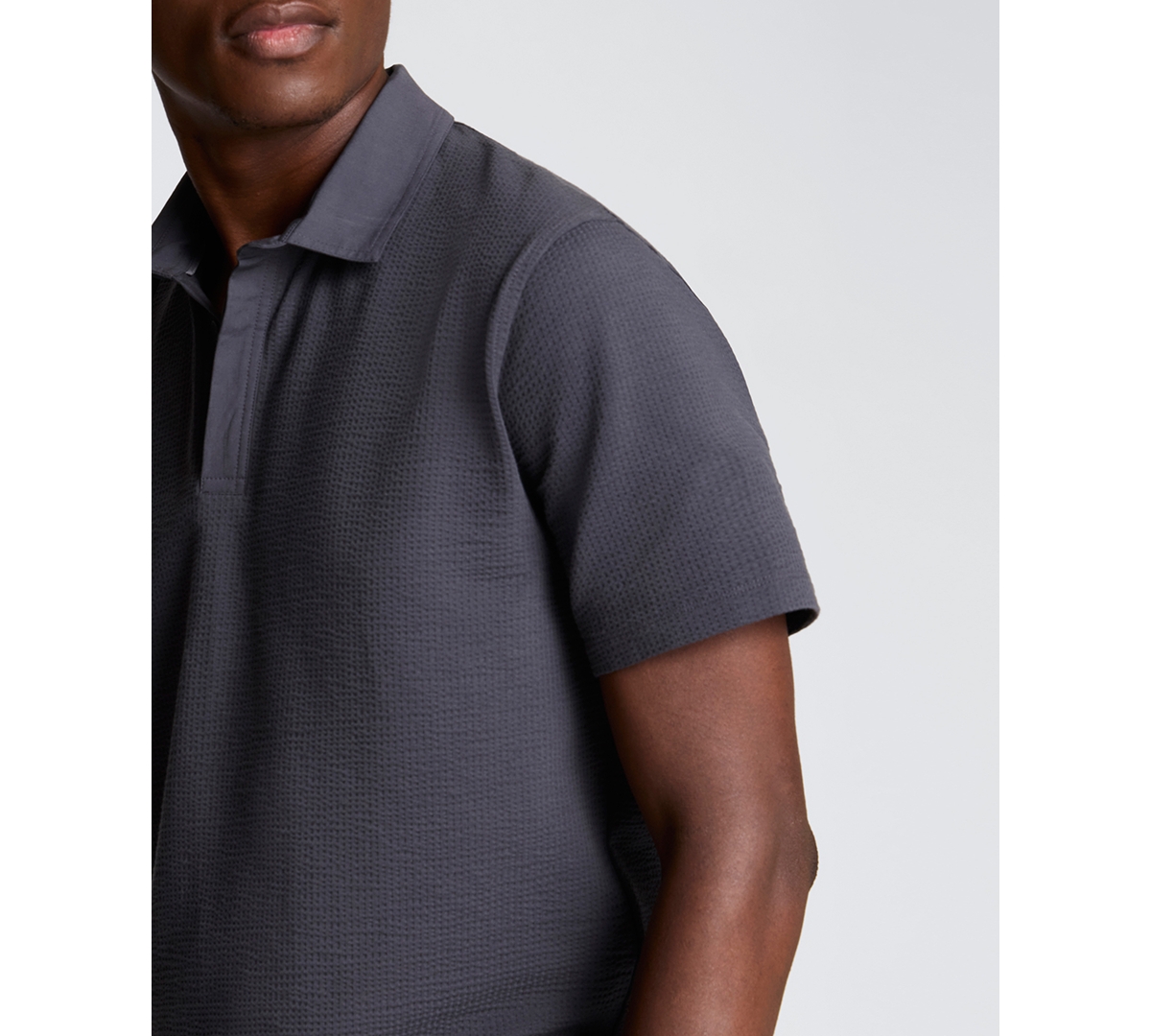 Kenneth Cole Men's Seersucker Classic-Fit Polo Shirt