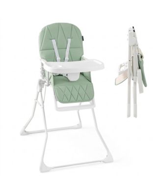 Baby Compact Foldable High Chair with Removable Waterproof Cushion