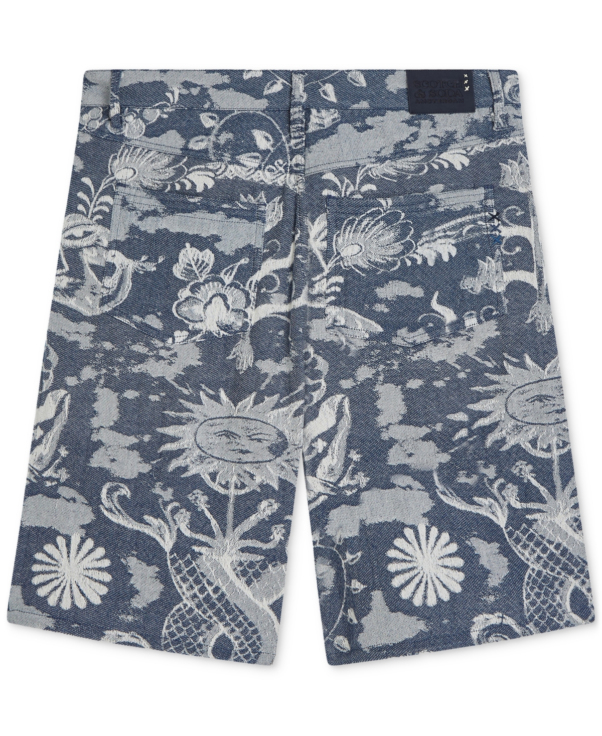 Scotch & Soda Men's Delfts Blauw Jacquard Shorts