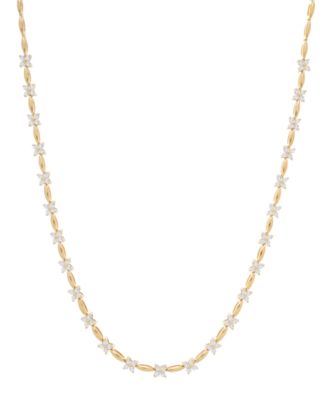 Wrapped in Love Diamond Flower Necklace (1 ct. t.w.) in 14k Yellow Gold - Yellow Gold