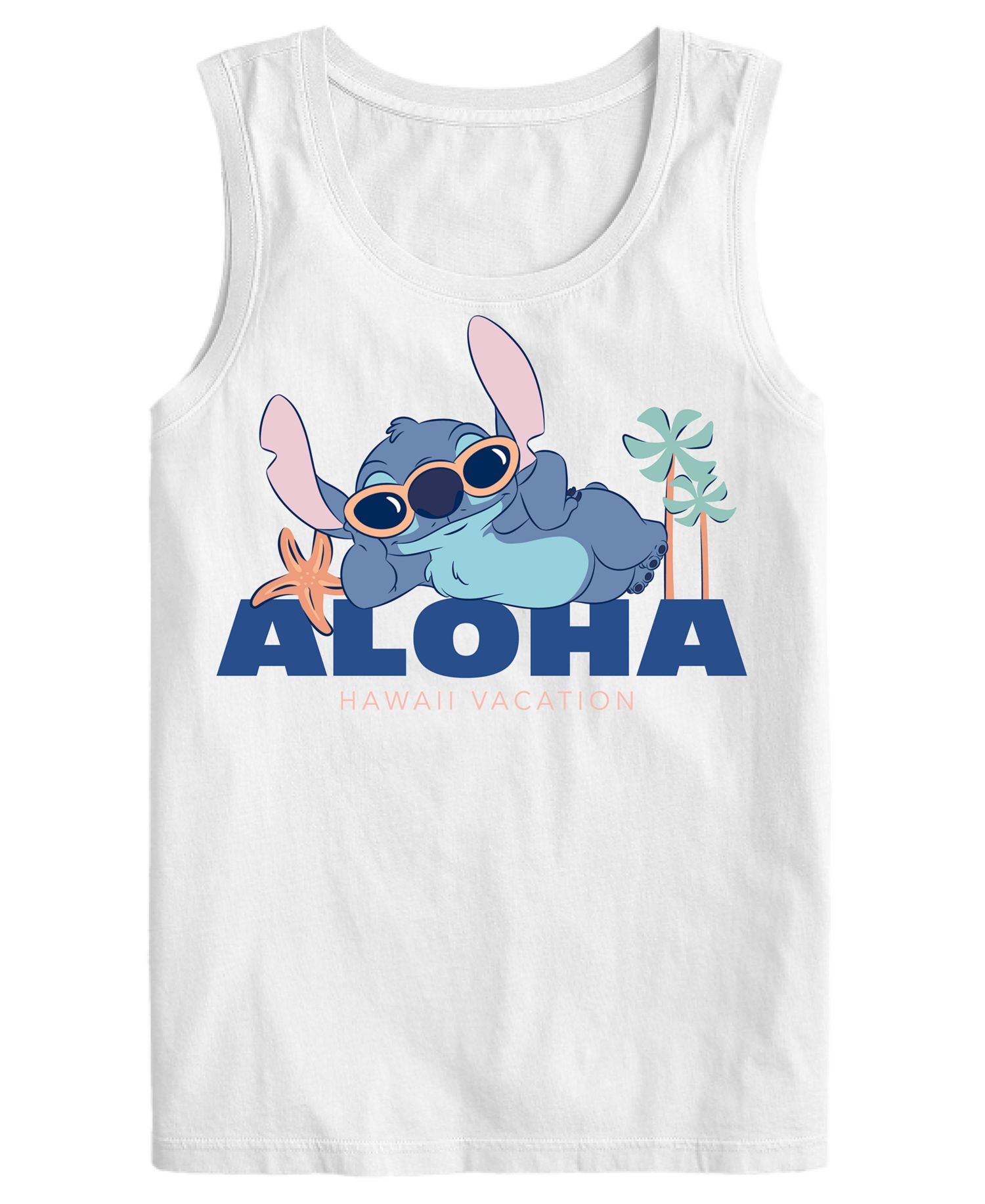 Men's Aloha Stitch Round Neck Graphic T-Shirt