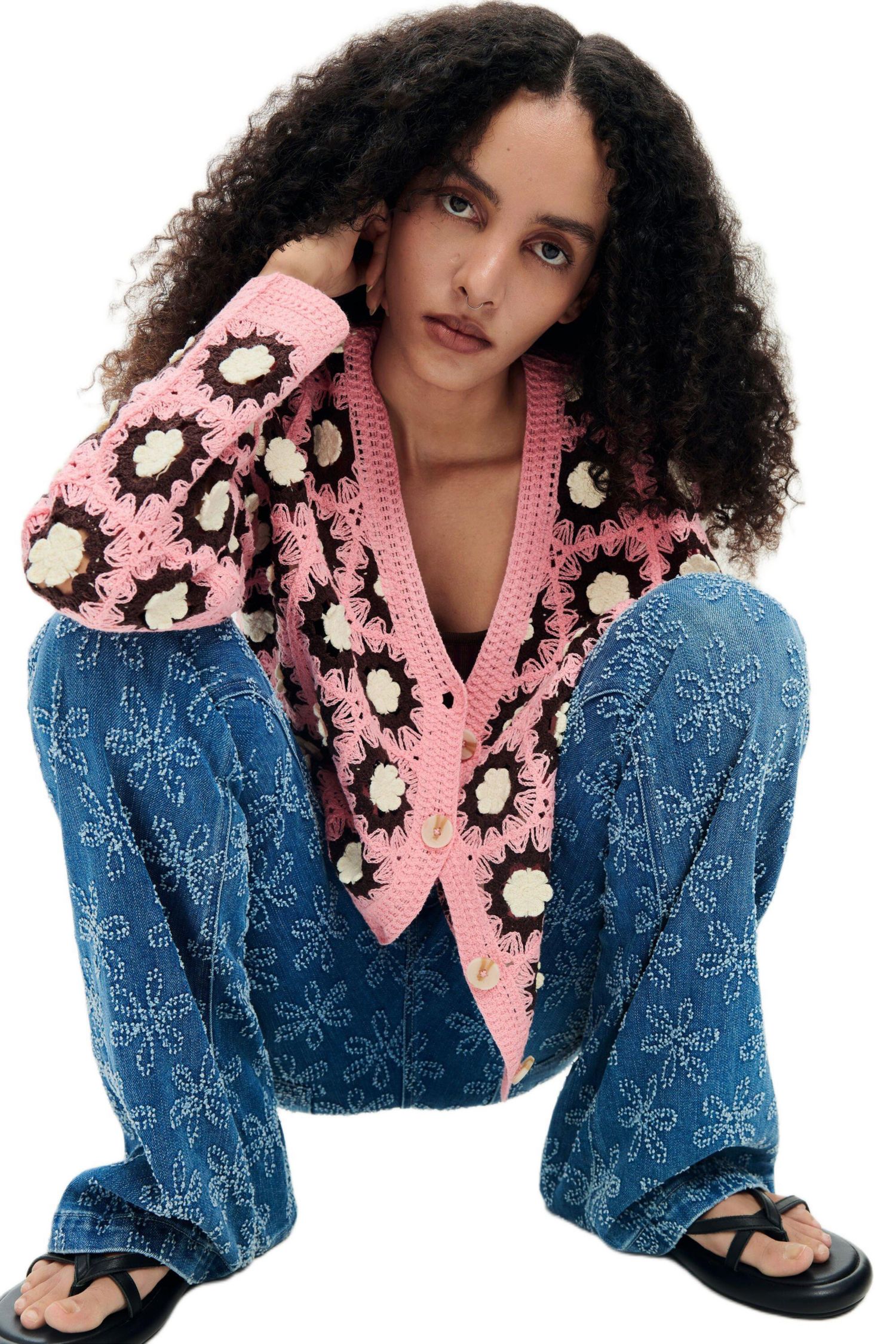 Women's crochet cardigan