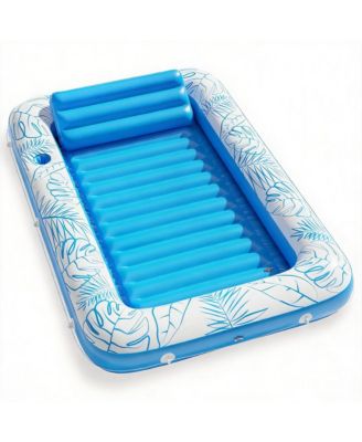 Inflatable Tanning Pool Lounger Float Sun Tub Raft Bed 71"x48