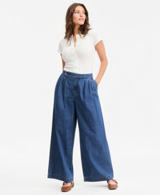 Women's Denim HR Wide Leg Trouser Jeans