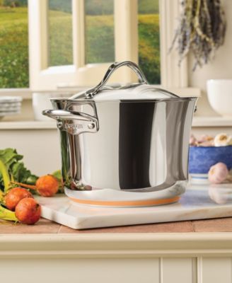 Nouvelle Copper Stainless Steel 6.5-Qt. Stockpot with Lid, Macy's Exclusive