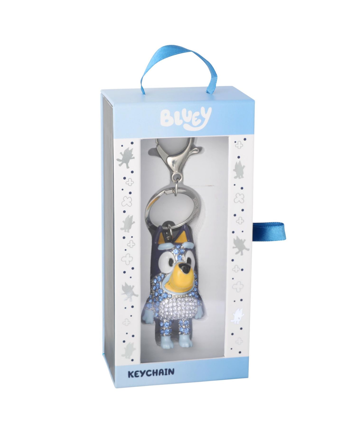 Bag Charm Pave Crystal, Official License Charm Keychain with Lobster Clip