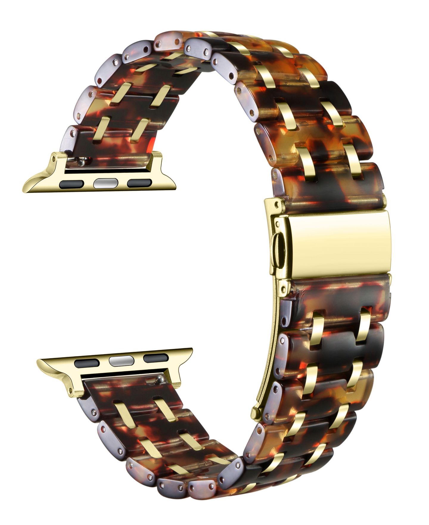 Ремешок для часов Posh Tech Alana Resin Band for Apple Watch, цвет: Коричневый — фото 2