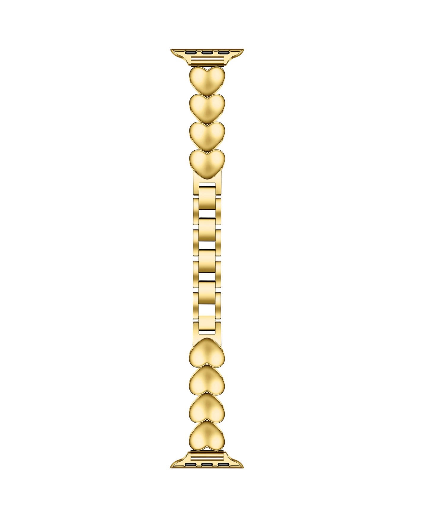 Ремешок для часов Posh Tech Aphrodite Heart Stainless Steel Band for Apple Watch, цвет: Золотой — фото 3