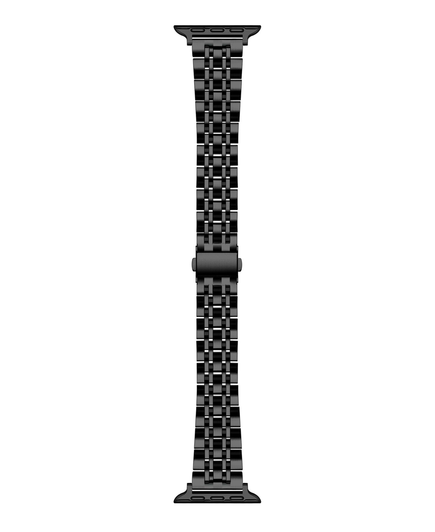 Ремешок для часов Posh Tech Black Stainless Steel Band with Links for Apple Watch, цвет: Чёрный — фото 3
