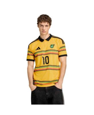 Men's Yellow Jamaica National Team Bob Marley Home 10 Replica Jersey