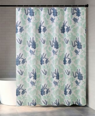 In The Reef 13-Piece Fabric Shower Curtain Set
