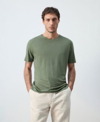 Men's Linen Slim-Fit T-Shirt