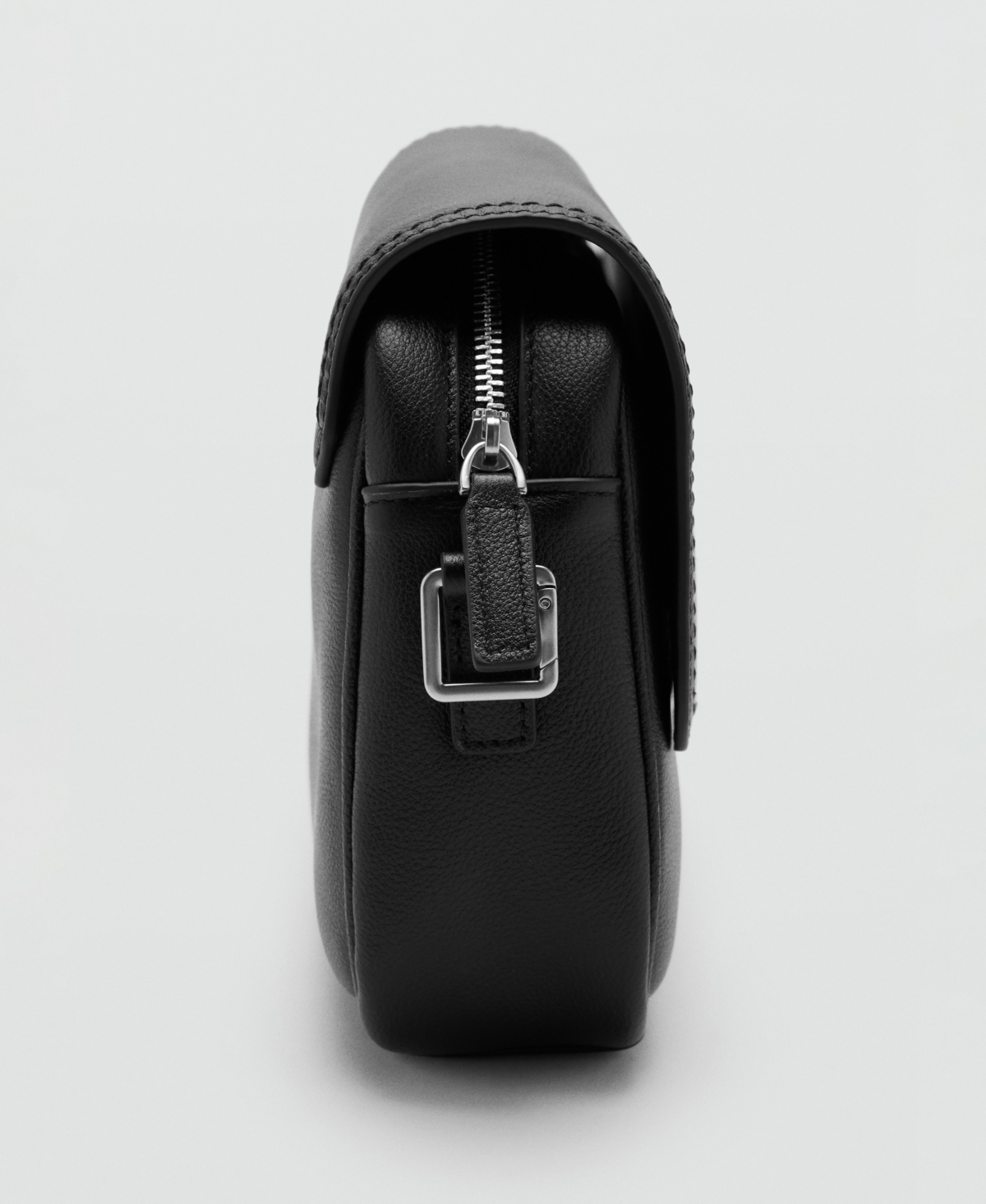 Mango Men's Leather Strap Bag