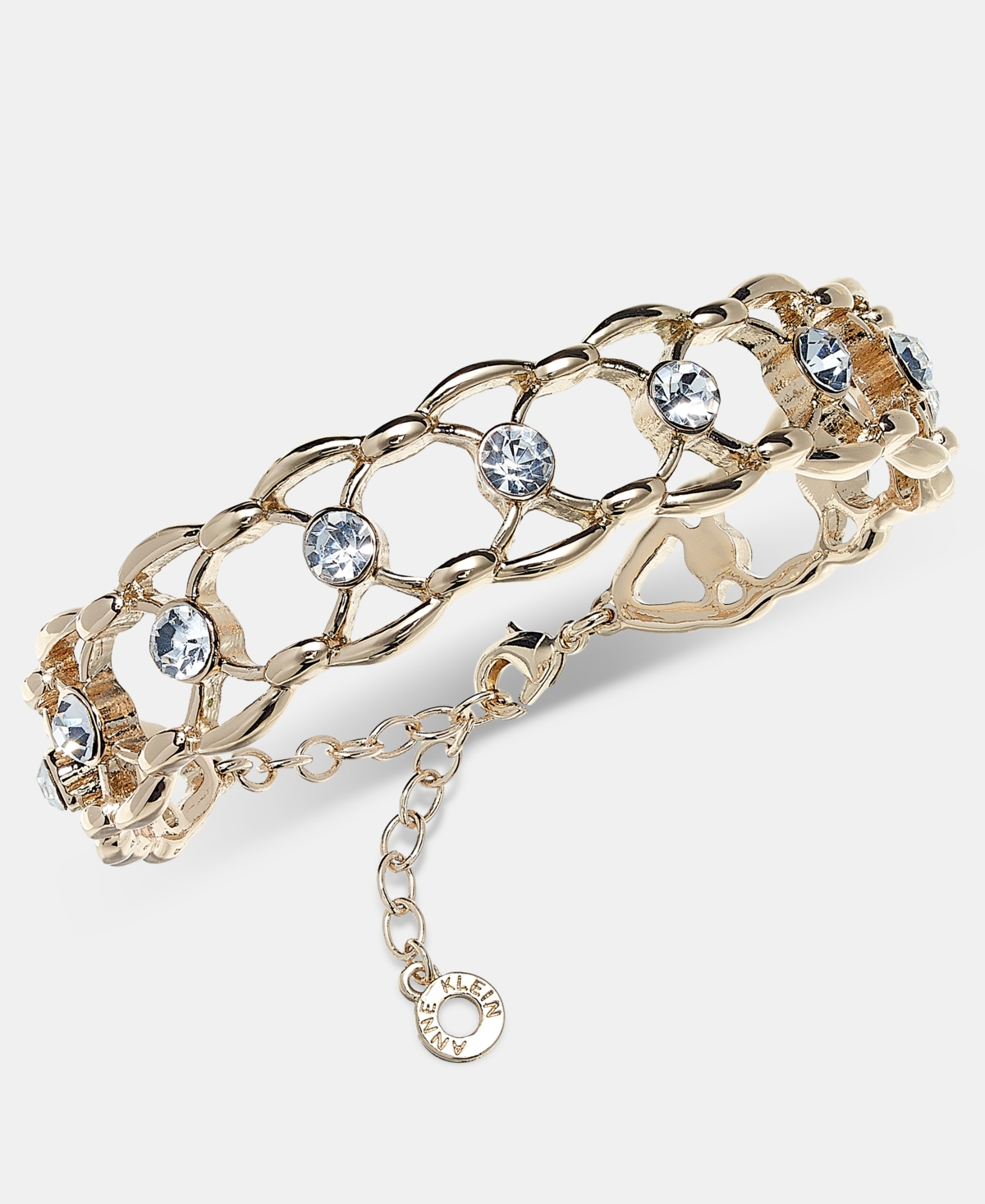 Anne Klein Crystal Openwork Cuff Bracelet