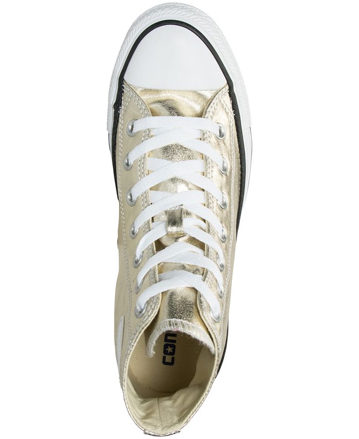 Converse Unisex Chuck Taylor Hi Metallic Leather Casual Sneakers from ...
