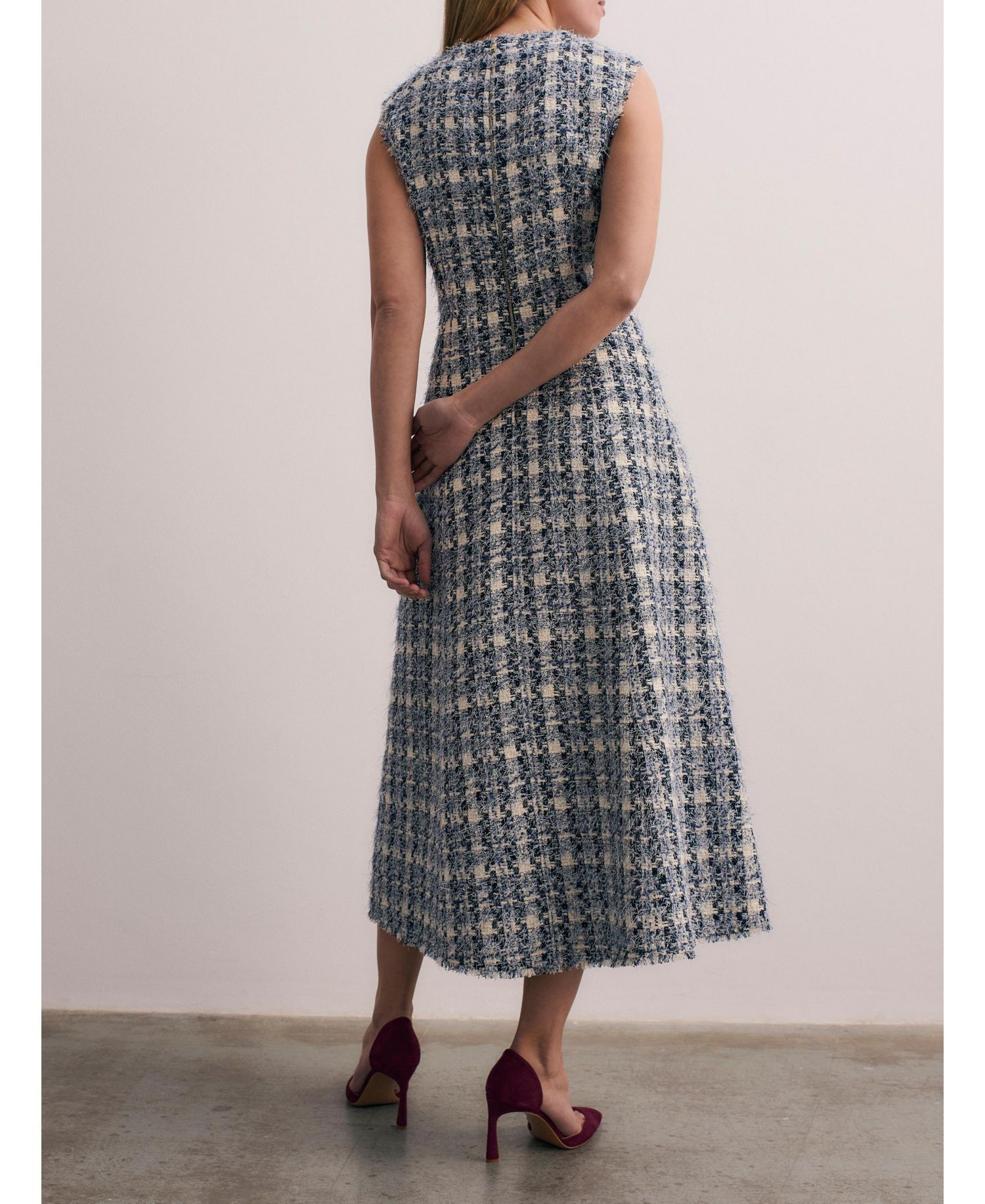 Women's Tureen Tweed Midi Dress