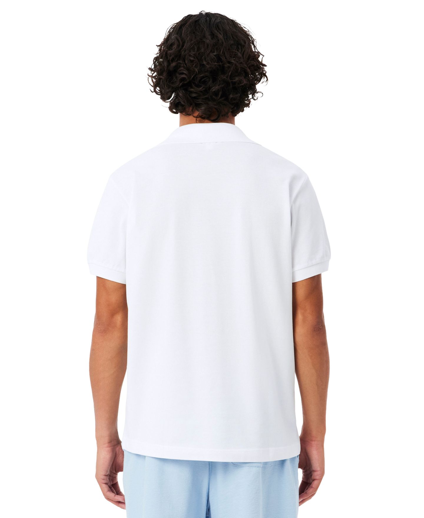Мужское поло Lacoste Cotton Classic-Fit Printed Pique Polo Shirt, цвет: Белый — фото 4