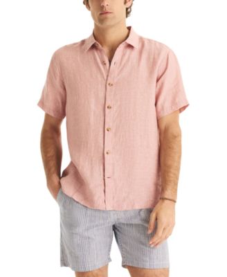 Men's Short-Sleeve Linen Shirt 