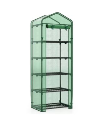 75 in. Portable Mini Greenhouse with 5 Wire Shelves