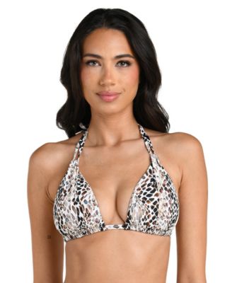 Island Goddess Halter Triangle Bikini Top