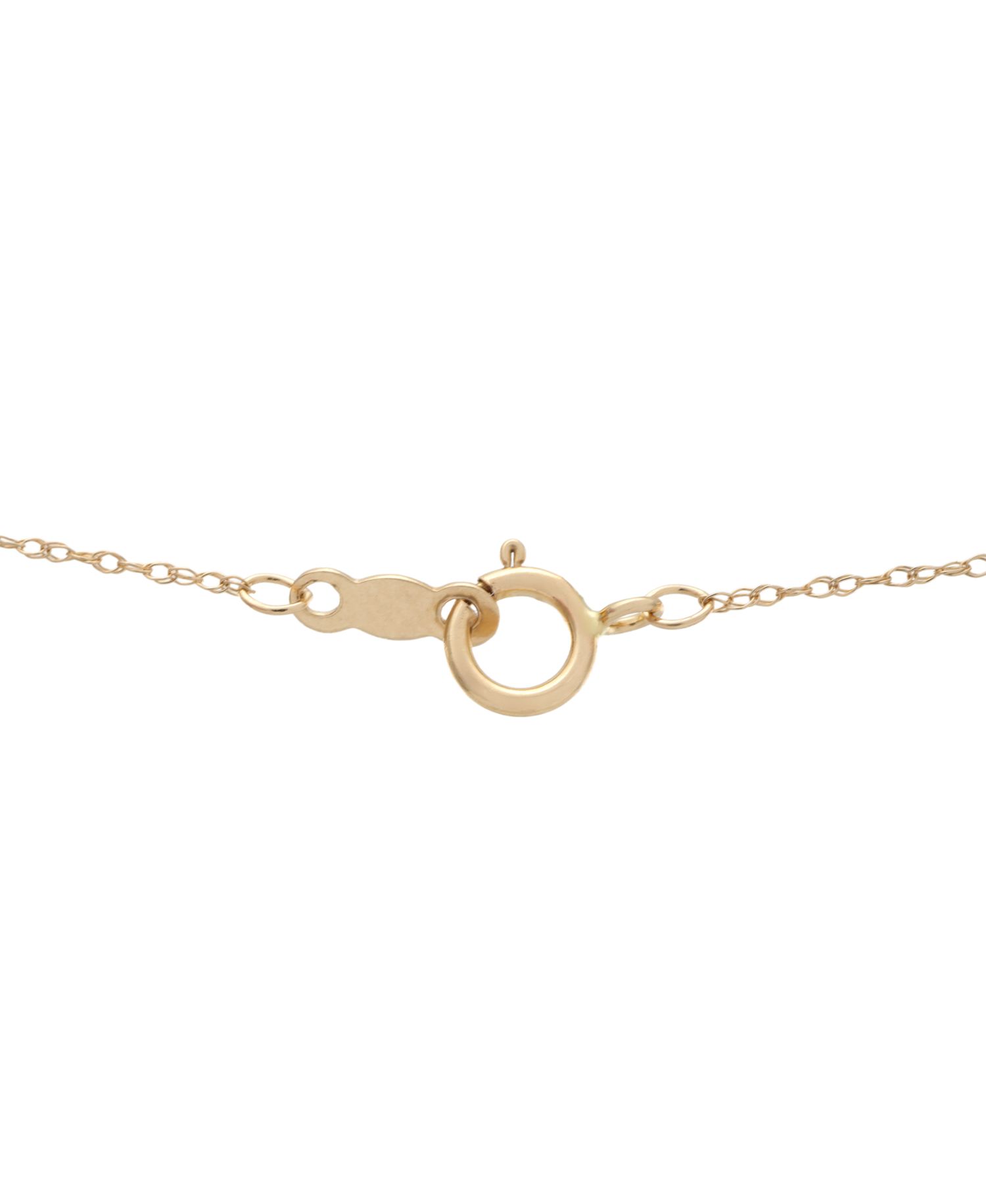Diamond Circle Pendant Necklace (1/6 ct. t.w.) in 10k Yellow Gold