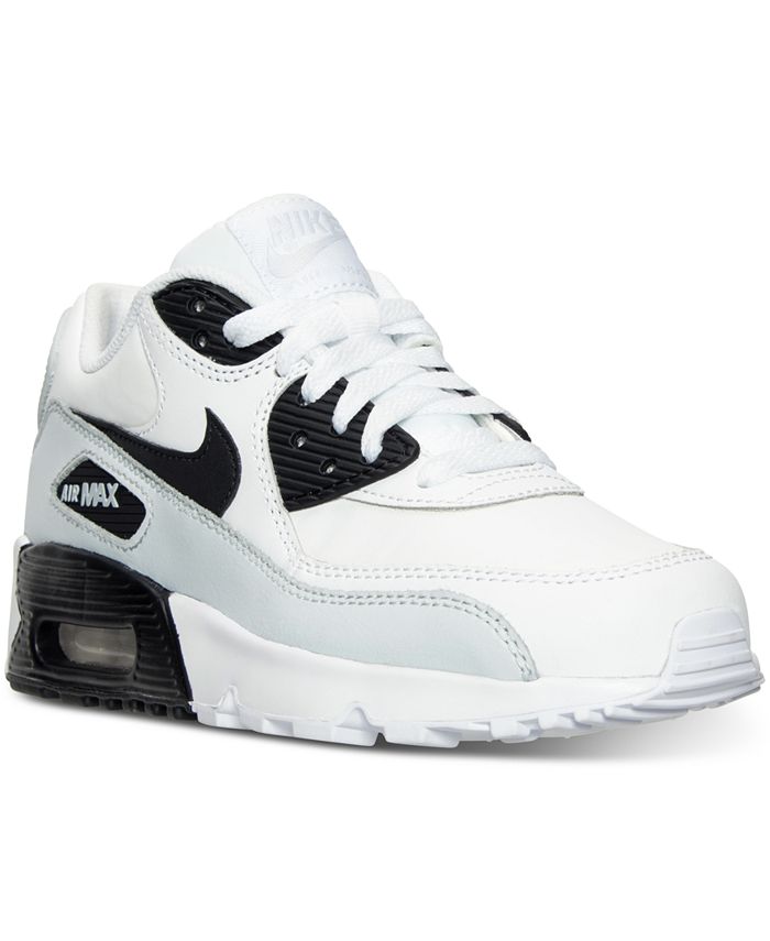Nike Big Boys' Air Max 90 Leather Running Sneakers from Finish Line ...