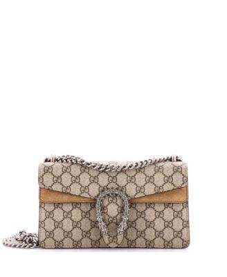 Small Dionysus Bag GG Coated Canvas with Crystal Embellished Metal