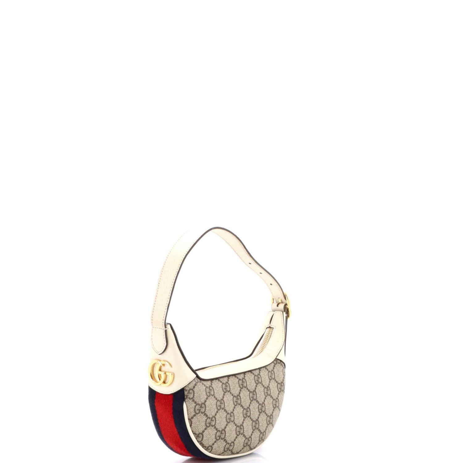 Mini Ophidia Half Moon Bag GG Coated Canvas